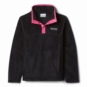 Columbia Steens Mountain™ 1/4 Snap Skinna Pull-Over Pojkar Svarta/Rosa (LNXUI0793)